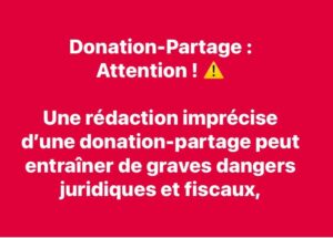 Donation-Partage : Attention ! ⚠️