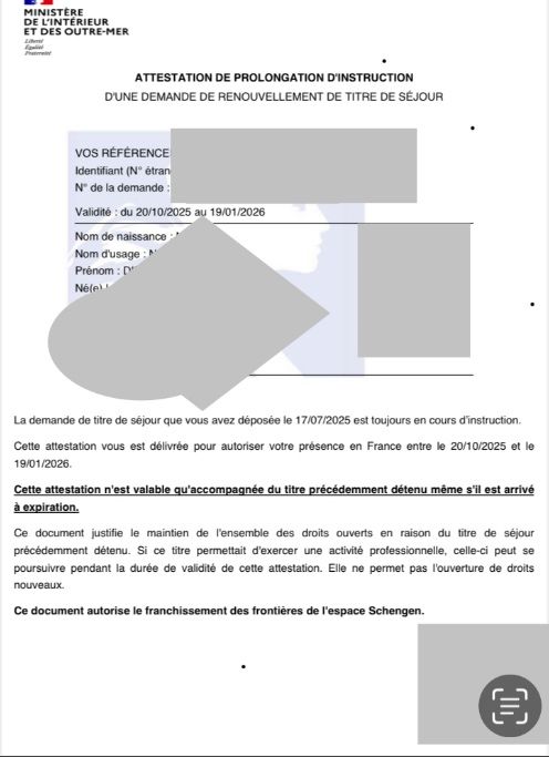 Renouvellement du titre de séjour étudiant