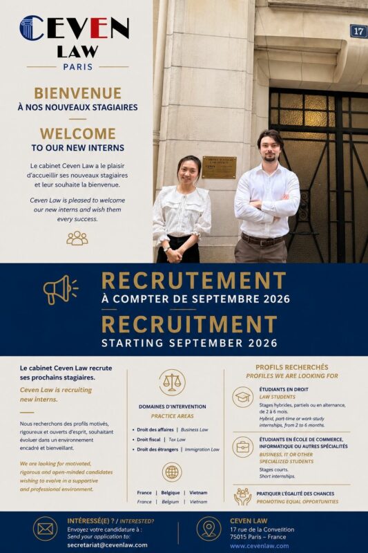 CEVEN LAW IS RECRUITING A LEGAL INTERN / APPRENTICE